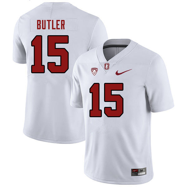 Men #15 Ryan Butler Stanford Cardinal College Football Jerseys Stitched Sale-White